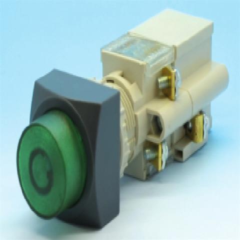TEND天得T2TAS照光式方形凸头交替式按钮开关22/25mm原装附变压器