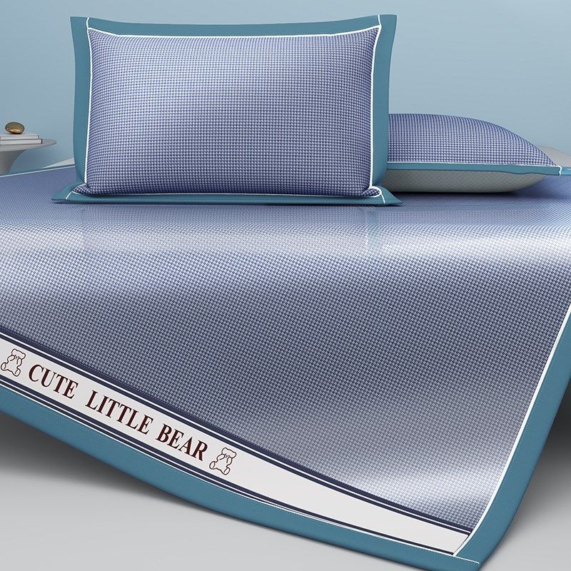 夏季凉席冰丝席可水洗2024床单款单人三件套学生宿舍空调席子舒适,床上用品,冰丝席,淘宝优惠券,粉丝福利购,淘宝优惠卷