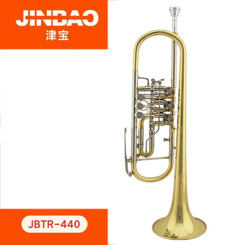 津宝扁键小号专业演奏小号乐器降B调专业演奏级精品扁键JBTR-440