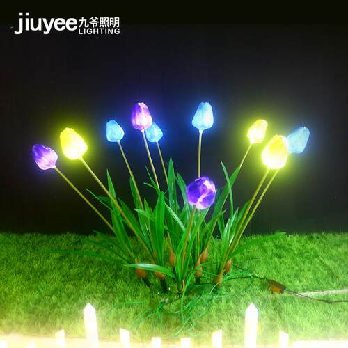 led郁金香地插灯户外景观灯仿真郁金香灯户外灯草坪景观灯地插