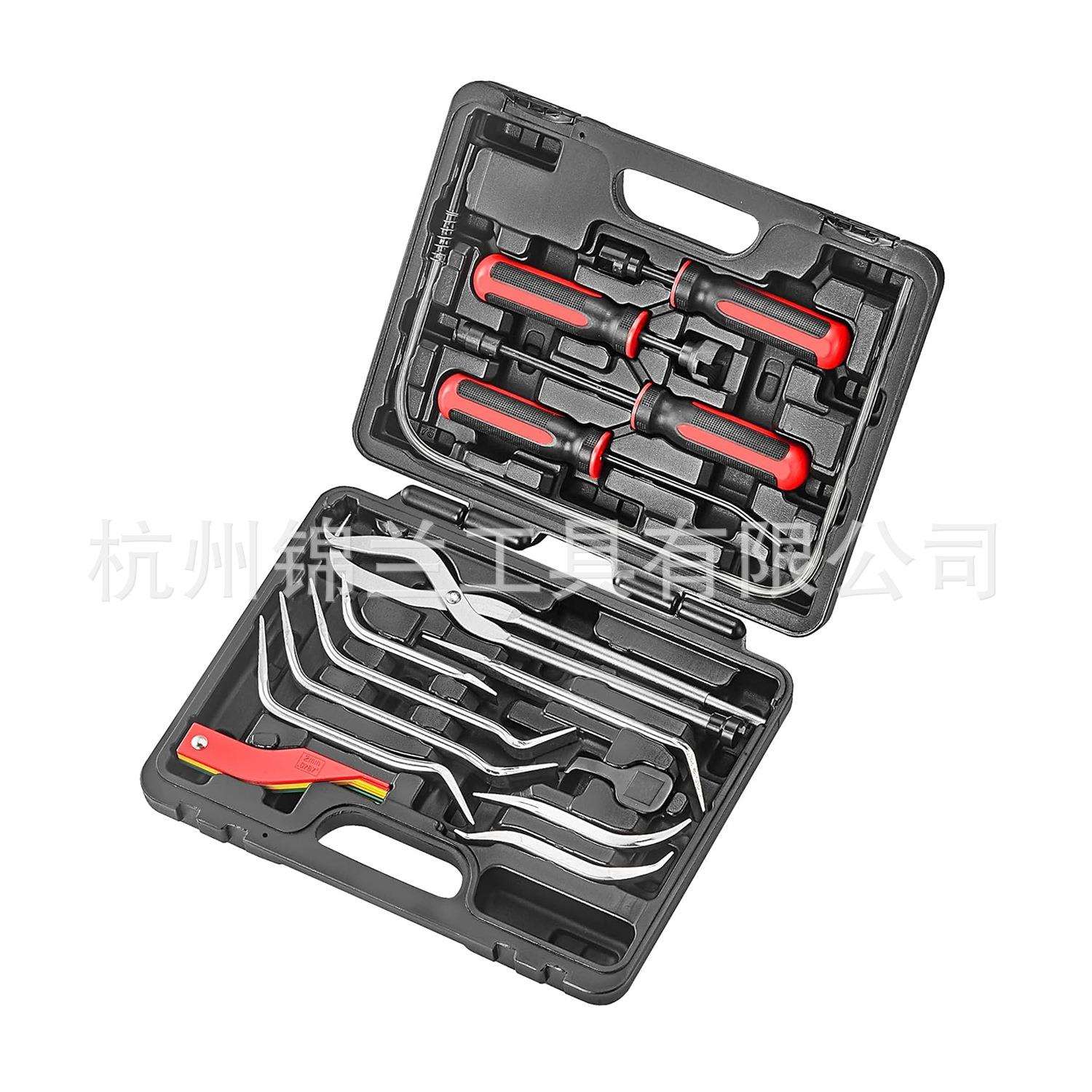 14件鼓式刹车制动器制动蹄回位弹簧拆装工具刹车回位弹簧拆卸工具