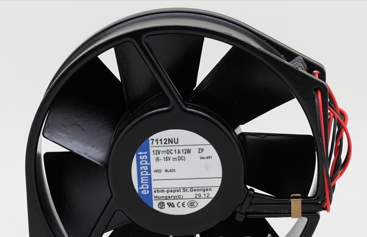全金属 原装风机7112NU 12V 12W 17CM 17038 耐高温散热风扇工业