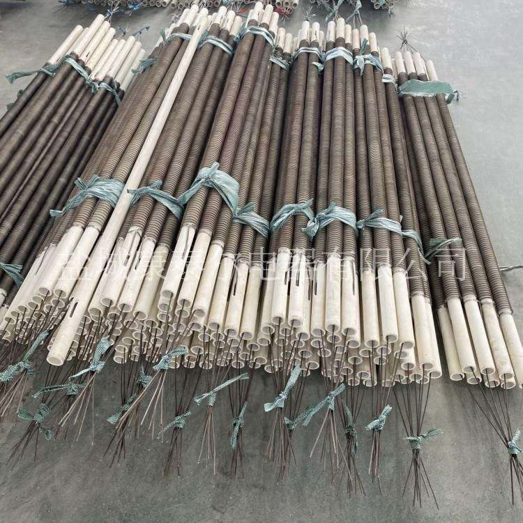 穿陶瓷支撑1400℃高温HRE电炉丝 带高温瓷管首钢高温HYZ电热丝