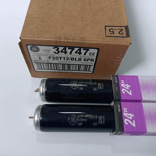 通用GE紫光灯F20BLB紫外线探伤荧光渗漏检测荧光灯F20T12/BLB