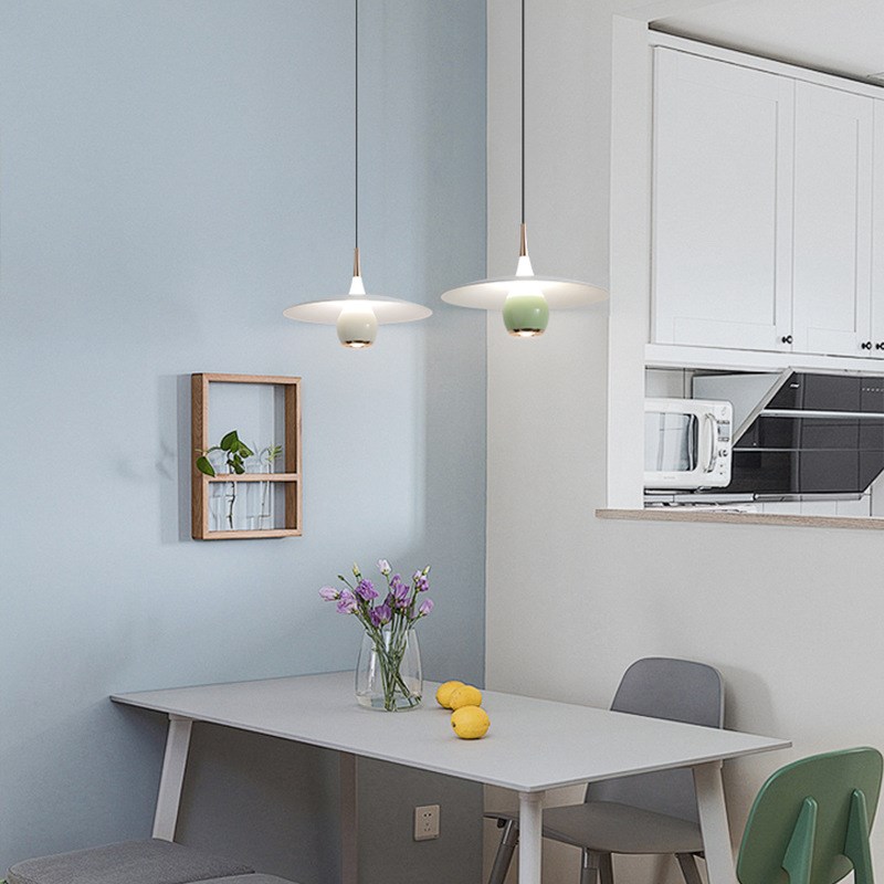 现代简约客厅吊灯升降可调节触摸开关书房吧O台餐桌卧室床头小吊