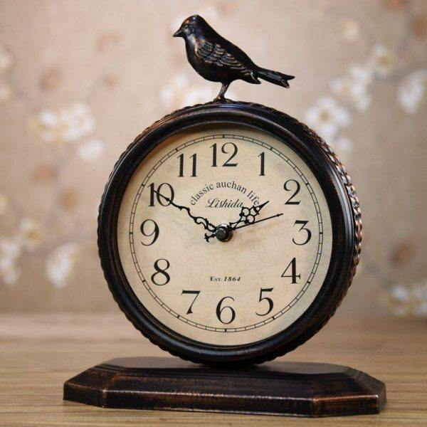 座钟客厅复古家用台钟欧式创意个性简怀旧钟表台式约时钟桌面摆件,家居饰品,座钟,淘宝优惠券,粉丝福利购,淘宝优惠卷