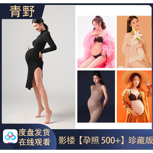 【高质版】500+影楼真实客样孕妇照样片精修样片婚纱工作室样片