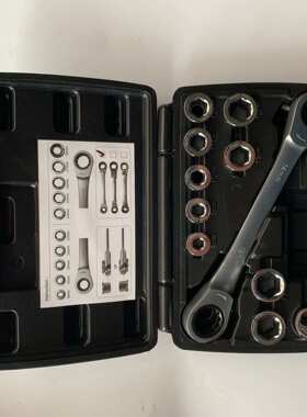 双头棘轮扳手11套装72齿变径换头活头省力快速扳手8-14-17-19mm