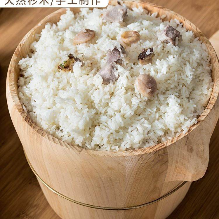 家用老式杉木厨房大小饭桶蒸饭木桶蒸米饭餐厅饭甑子竹蒸笼饭桶