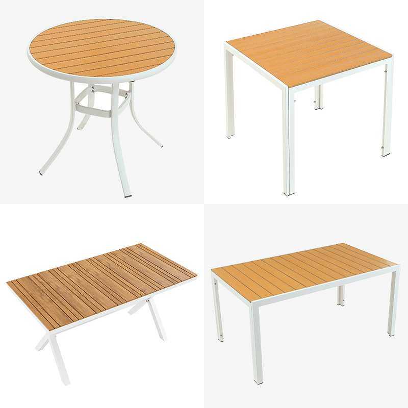 户外桌椅白色别墅咖啡厅奶茶店室外阳台庭院铁艺塑木防晒桌椅长桌,3C数码配件,USB灯,淘宝优惠券,粉丝福利购,淘宝优惠卷