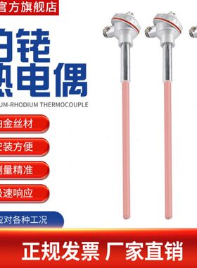13型B型R-P温000铑高热电偶温度传感器SWR刚玉管度铂0热电偶-16型