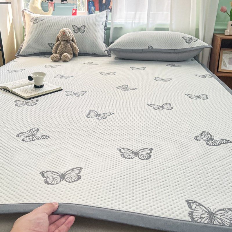 夏季冰豆豆凉席a类母婴级可机洗凉感席子冰丝席三件套床单空调席,床上用品,冰丝席,淘宝优惠券,粉丝福利购,淘宝优惠卷