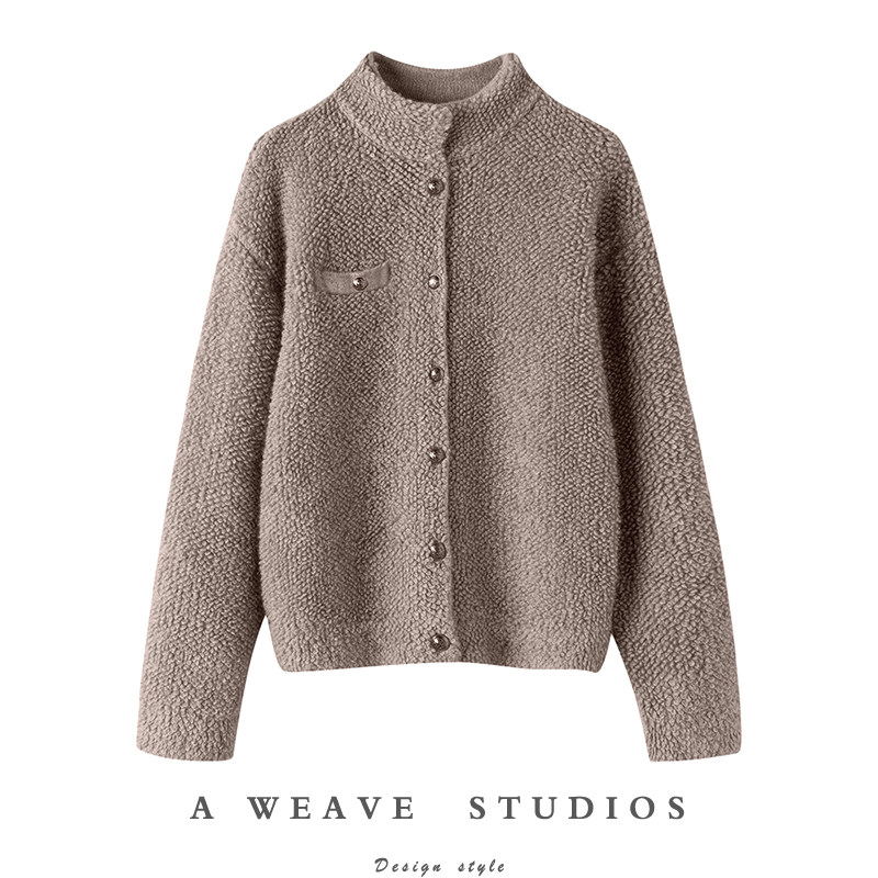 一万个推荐!意式色100%纯山羊绒衫毛巾圈加厚毛衣开衫女宽松外套,女装/女士精品,羊绒衫,淘宝优惠券,粉丝福利购,淘宝优惠卷