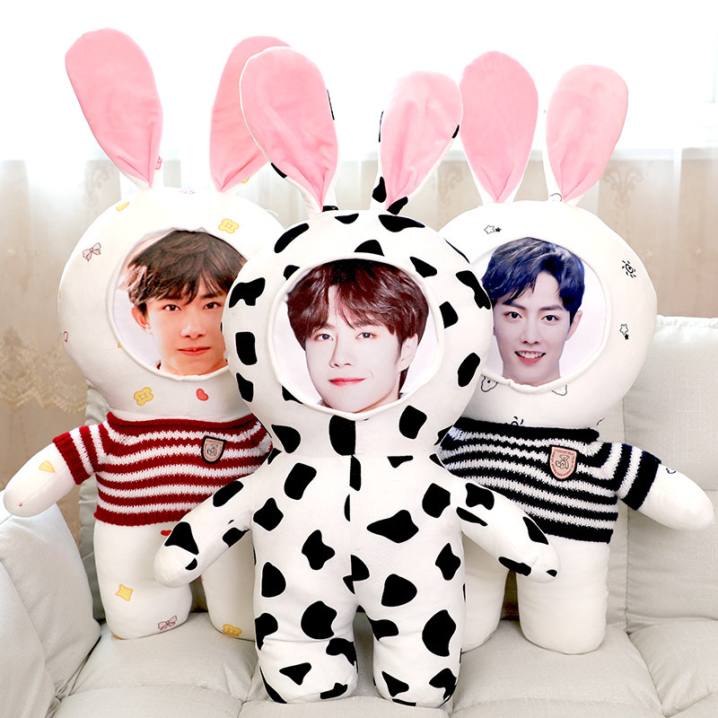 diy抱枕定制真人印照片立体人形公仔玩偶娃娃情侣生日情人节礼物