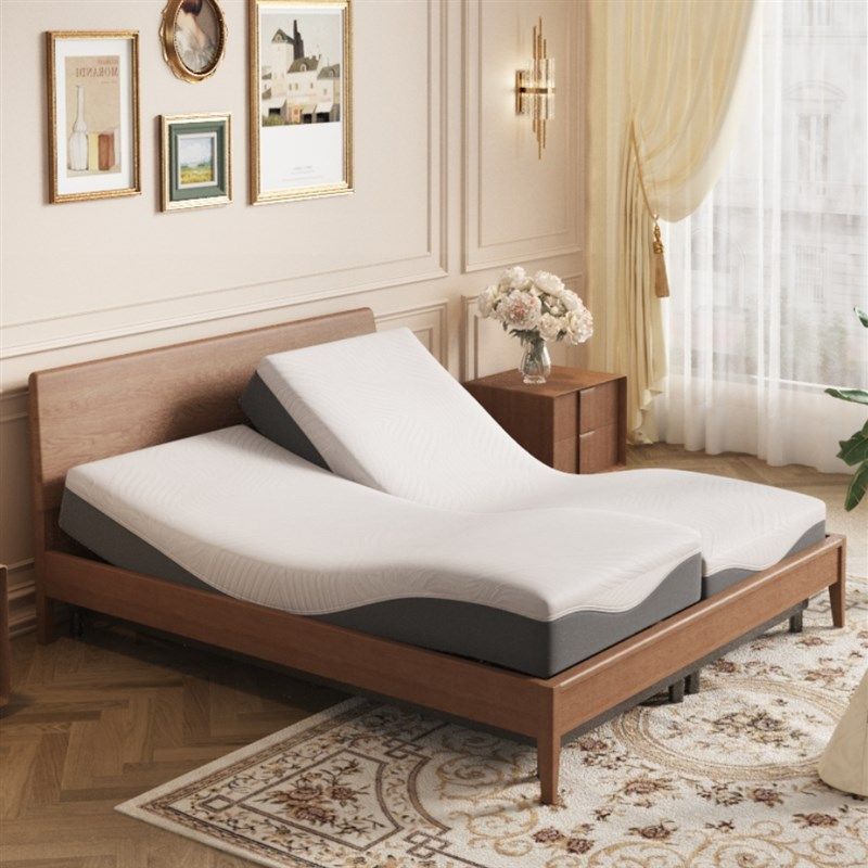新款智能电动床垫分体式多功能全自动电动升降床零重力模式实木床,住宅家具,电动/智能床,淘宝优惠券,粉丝福利购,淘宝优惠卷