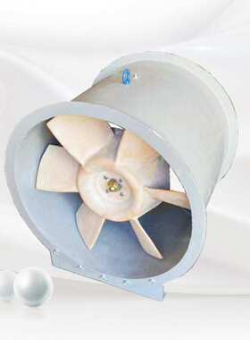 玻璃钢斜流风机FGXF-II-9A 4Kw通风系统管道加压送排风 30245m3/h