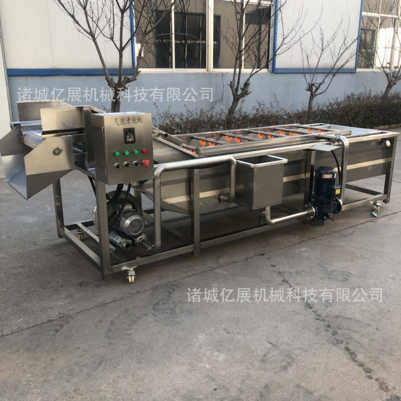 海蛎子扇贝去泥气泡清洗机小龙虾加工清洗流水线设备