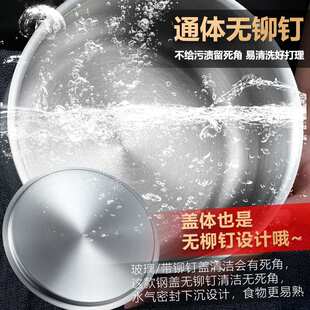 316不锈钢奶锅家用热奶锅一体加厚小锅汤锅婴儿不粘锅16 18cm