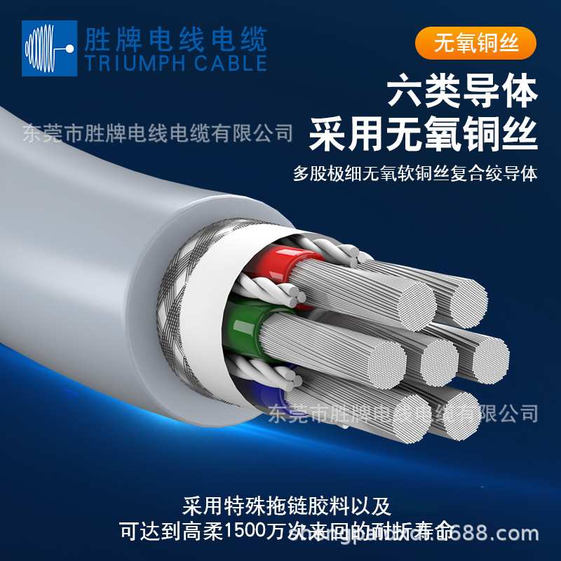 现货高柔拖链屏蔽线2464*18AWG*4芯 外被雾面黑色灰色彩色芯线