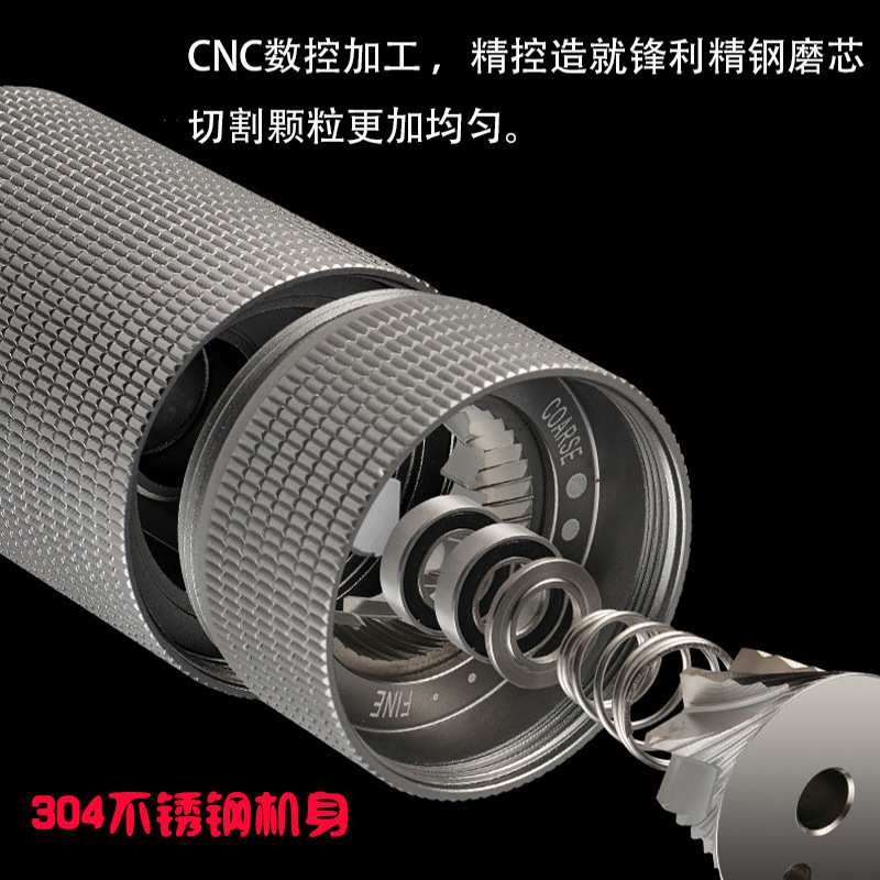 家用小型手摇式咖啡磨豆机咖啡豆研磨机器手动七星芯咖啡研磨器具