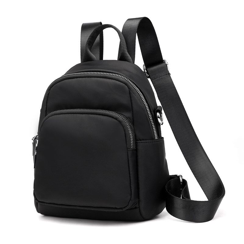 双肩包女2024新款百搭时尚帆布迷你小包防水女士牛津布休闲小背包