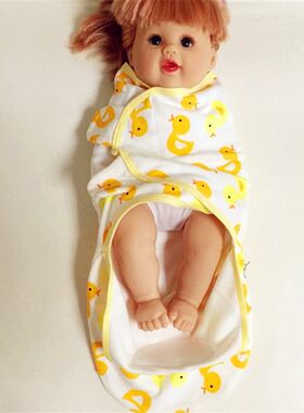 春夏薄款新生婴儿防惊跳仿子宫襁褓纯棉包巾四季宝宝抱被睡袋