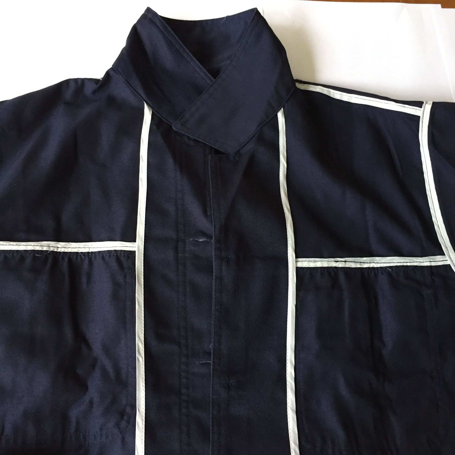 依莱翔纽扣款藏青加厚深蓝工厂服车间服工作服不开线不起球工装