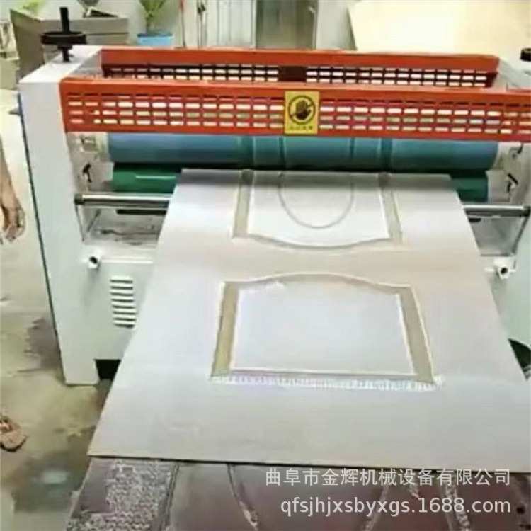 聚酯纤维板自动上胶涂胶机胶辊免清洗 木工单双面涂胶机厂家