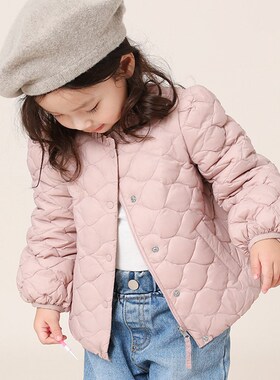 宝宝羽绒服轻薄款1-3-6-8岁女童羽绒服中小童装90绒小孩外套22707