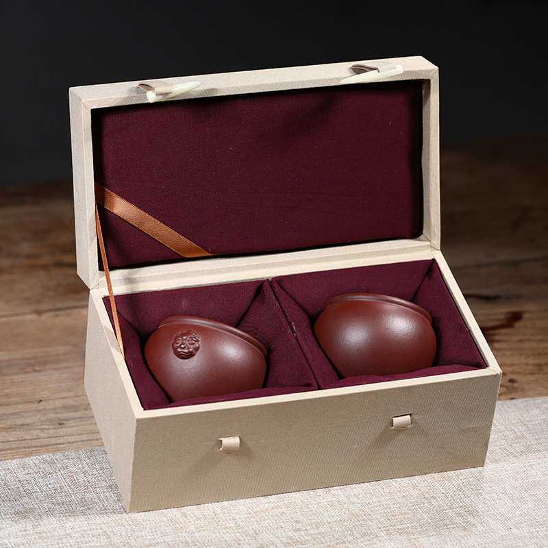 宜兴紫砂茶壶茶杯原矿龙血砂降坡泥全手工茶具主人杯新中式茶具