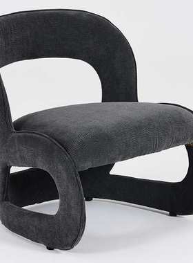 意式轻奢布艺Single sofa chair简约创意单椅家用客厅卧室沙发椅