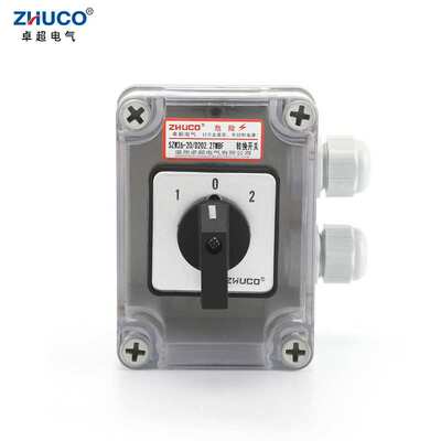 【厂家供应】卓超牌 SZW26-20/D202.2TWBF 转换开关带防尘密封盒