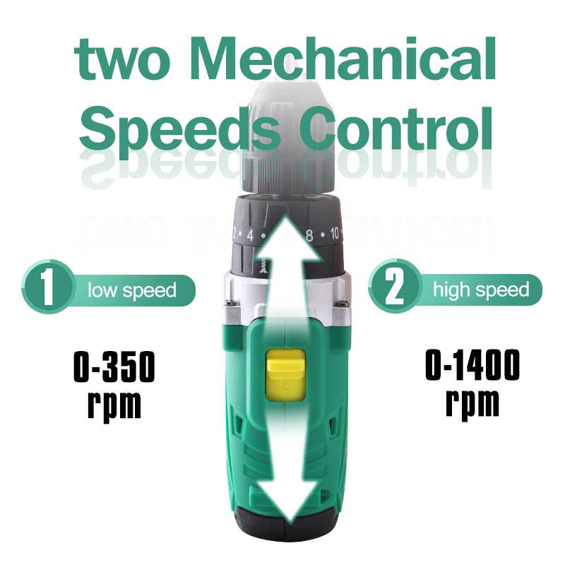12V 多功能锂电池手电钻冲击钻五金工具套装组合工具箱充电式电动
