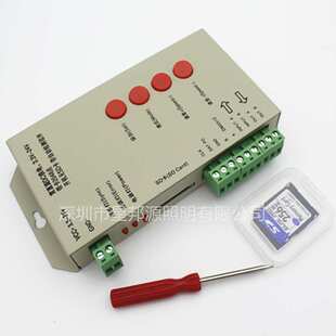 T1000S 控制器 幻彩IC灯带控制器 全彩模组灯串控制器 可编程SD卡