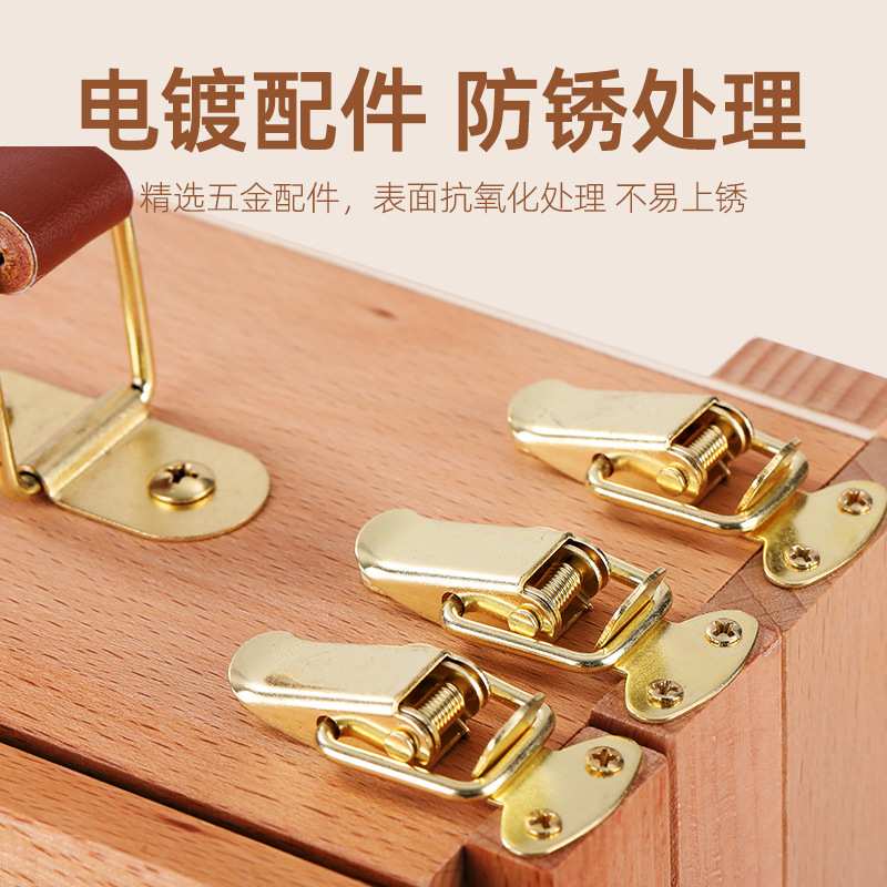 手提油画箱三层收纳画盒榉木桌面台式画架美术生专用可折叠画板架