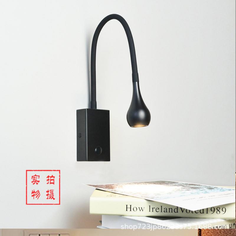 极简新款LED床头软管创意卧室床头 壁灯儿童小夜灯书房客厅阅读灯
