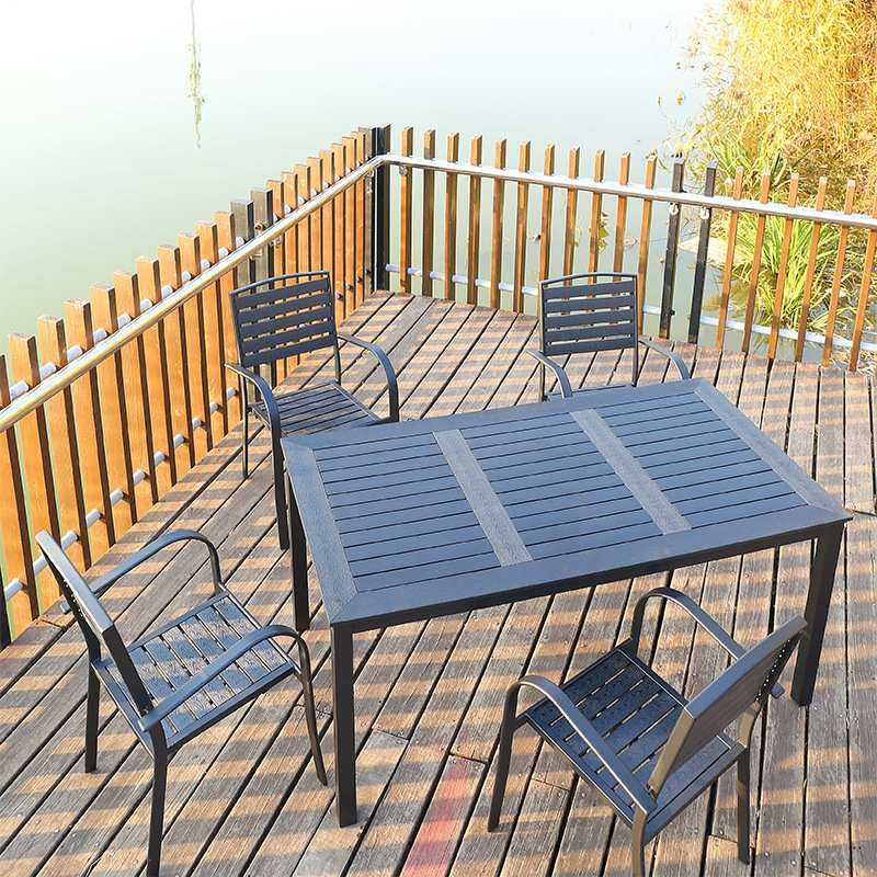 户外庭院塑木桌椅组合室外休闲防腐木露天阳台防水防晒桌子椅子,3C数码配件,USB灯,淘宝优惠券,粉丝福利购,淘宝优惠卷