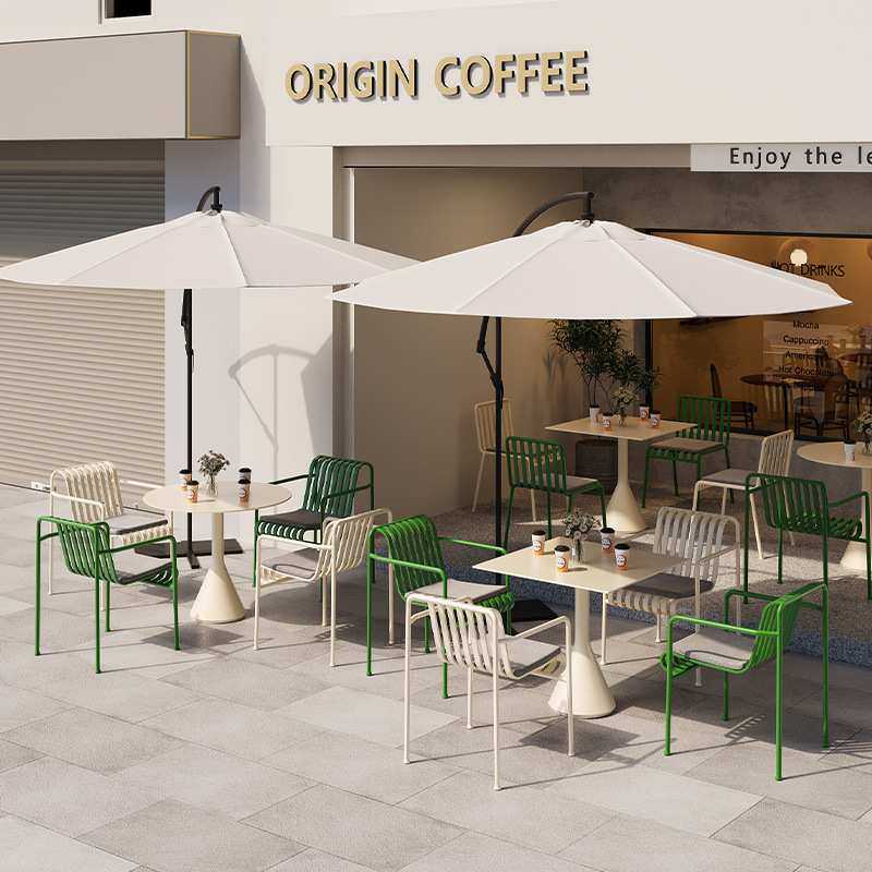 户外桌椅庭院休闲区桌椅组合咖啡厅室外露天阳台花园铁艺网红桌椅,3C数码配件,USB灯,淘宝优惠券,粉丝福利购,淘宝优惠卷