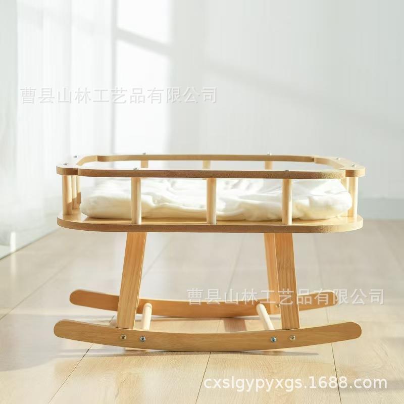 简约猫窝猫床木制宠物吊床四季可用夏季猫咪摇床宠物猫咪用品