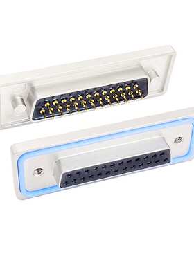 D-SUB防水连接器DP25公母对接插头镀金针IP67级防水对接航空插头