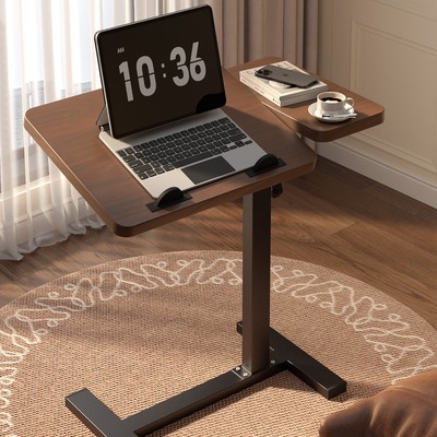 可移动床边桌升降电脑桌客厅边几卧室家用学习桌折叠桌子床上书桌