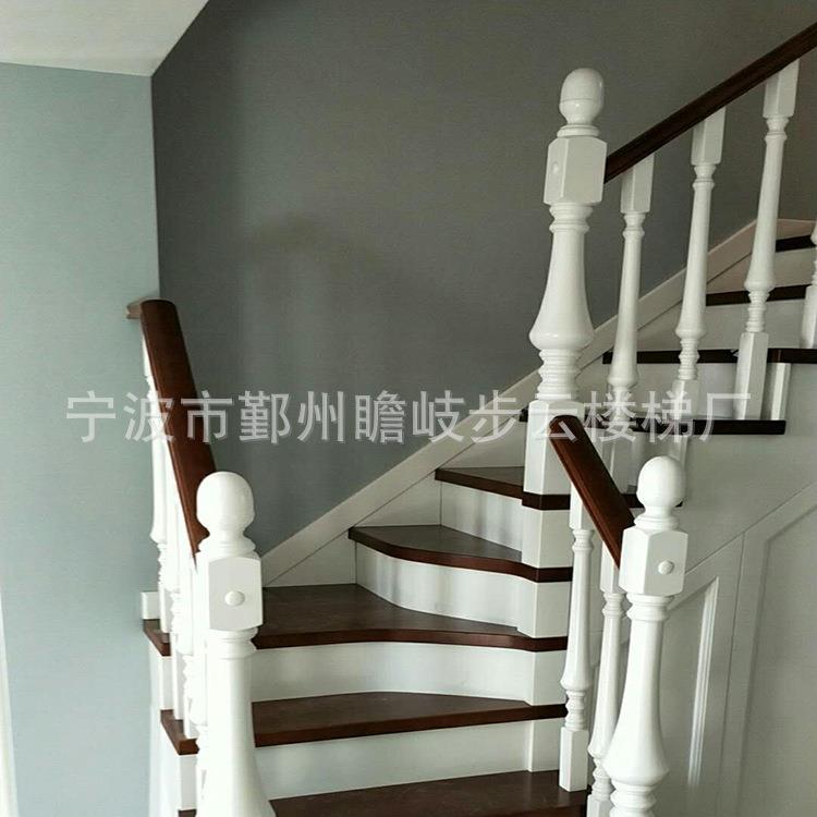 宁波实木楼梯 精装旋转楼梯别墅楼梯扶手复式楼 阁楼楼梯厂家直销