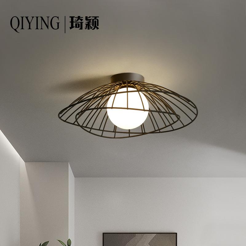 北欧风阳台吸顶灯现代简约创意衣帽间轻奢门厅过道灯玄关灯走廊灯