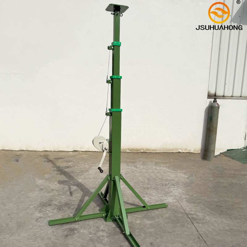 手摇多节式伸缩杆通信监控和照明升降杆7米9米杆Lighting Mast