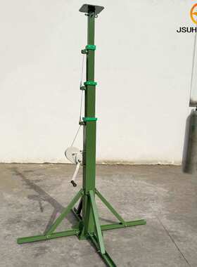 手摇多节式伸缩杆通信监控和照明升降杆7米9米杆Lighting Mast