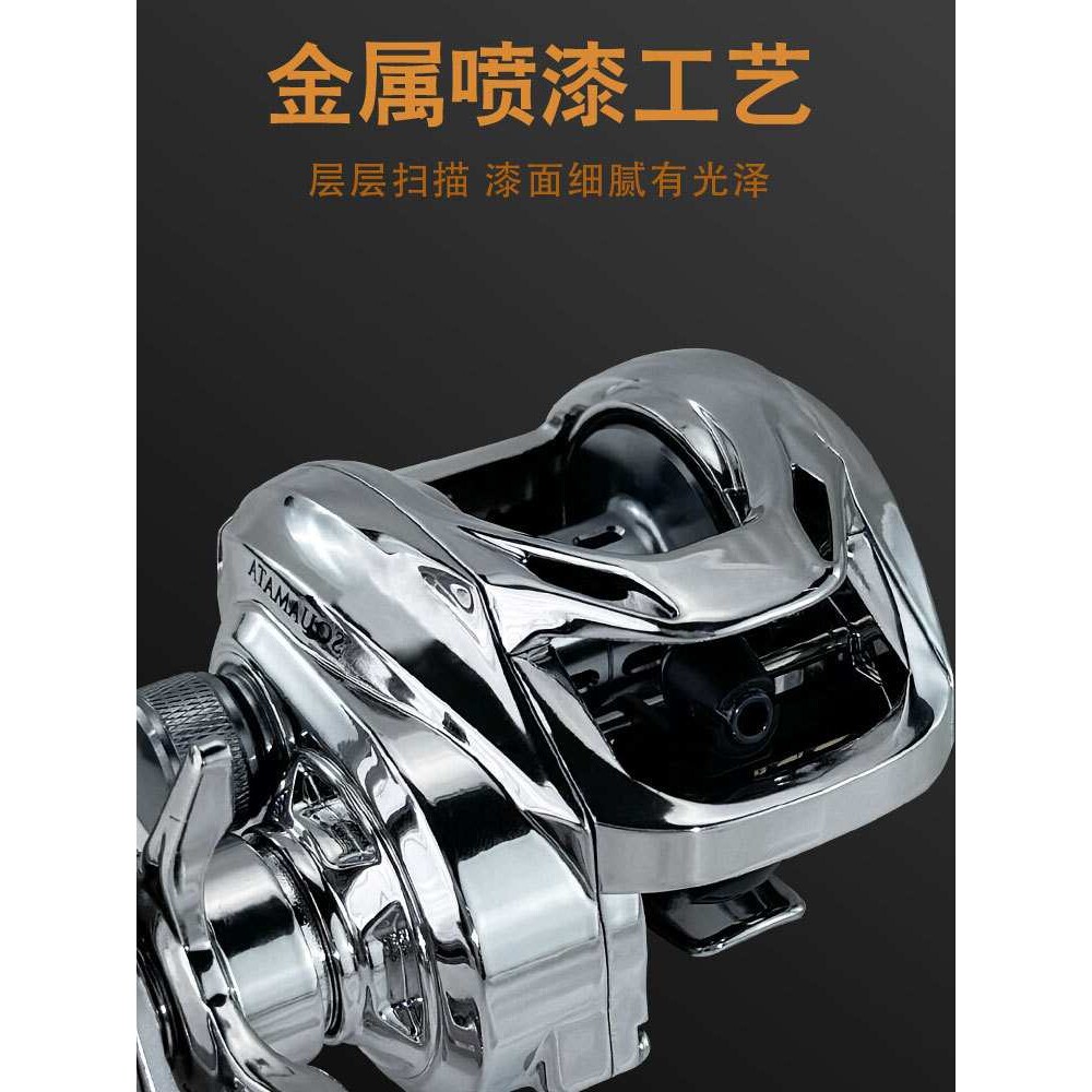 水滴轮防海水路亚微物打黑远投渔轮路亚竿防炸线钓轮路滑金属全