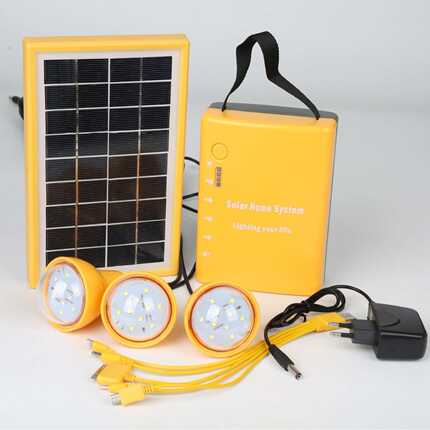016 Mini solar lighting system emergency usage with 6V4.5Ah