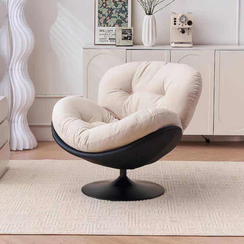 复古懒人沙发椅客厅阳台单人沙发旋转椅小户型家用休闲蛋壳椅躺椅,3C数码配件,USB灯,淘宝优惠券,粉丝福利购,淘宝优惠卷