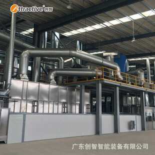 【广东创智】不粘锅喷涂固化流水线 涂装生产线设备 自动喷砂机