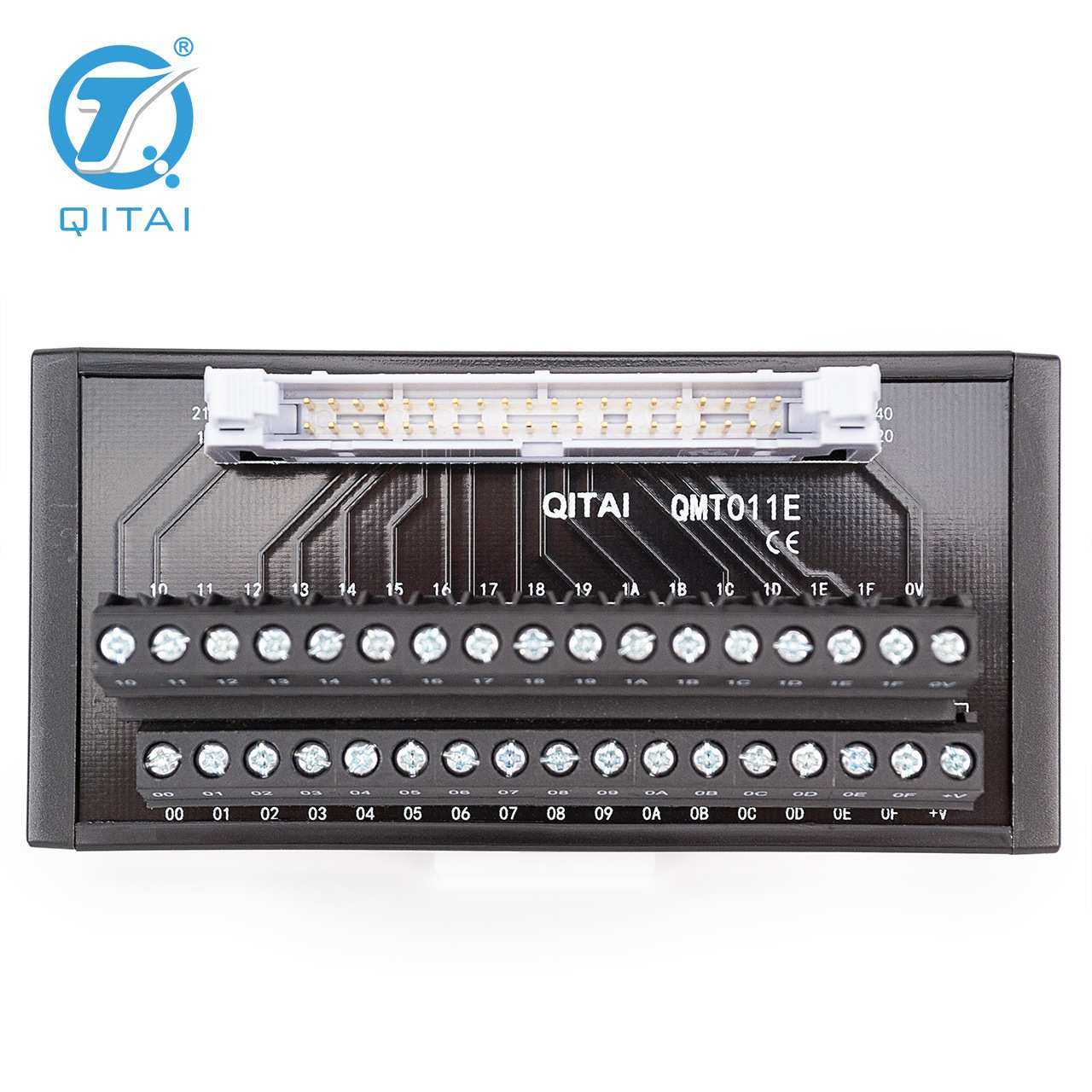 32位qitai端子台通用QMT011E电源滤波器保险端子台牛角座